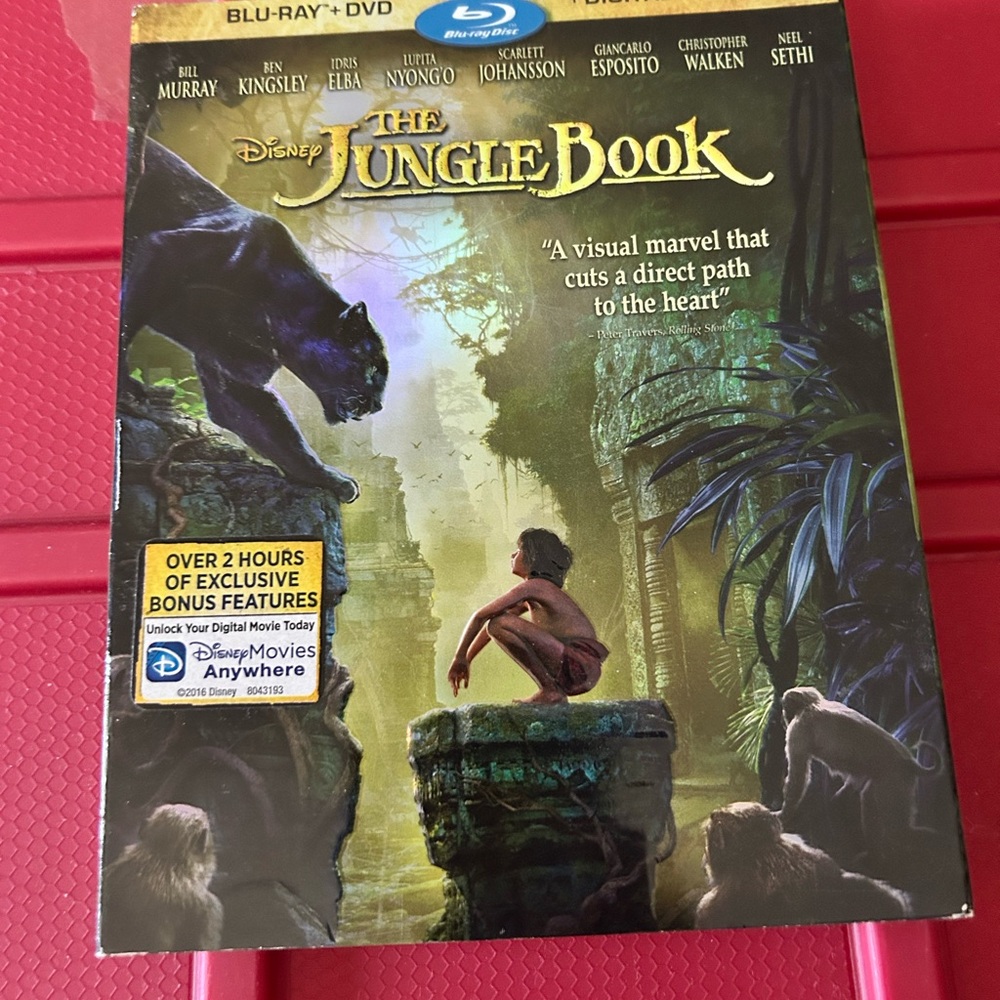 Disney The Jungle Book Blu-ray with Green and Black Cover